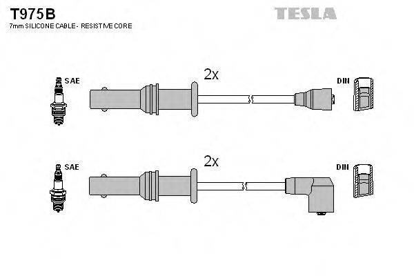 TESLA T975B Комплект проводов зажигания