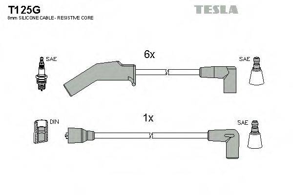 TESLA T125G Комплект проводов зажигания