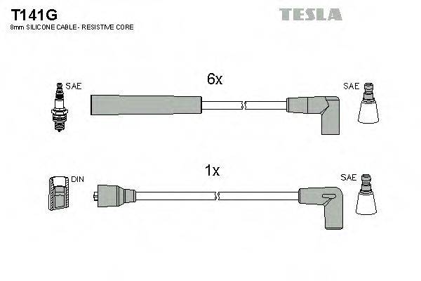 TESLA T141G Комплект проводов зажигания