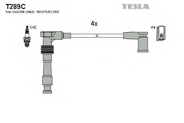 TESLA T289C Комплект дротів запалення