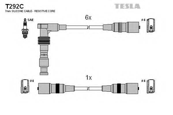 TESLA T292C Комплект проводов зажигания