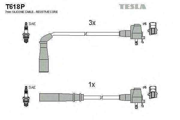 TESLA T618P Комплект дротів запалення