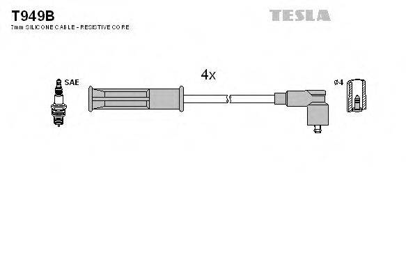 TESLA T949B Комплект дротів запалення