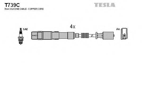 TESLA T739C Комплект дротів запалення