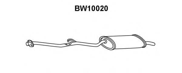 Глушитель выхлопных газов конечный VENEPORTE BW10020