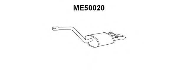 Глушник вихлопних газів кінцевий VENEPORTE ME50020