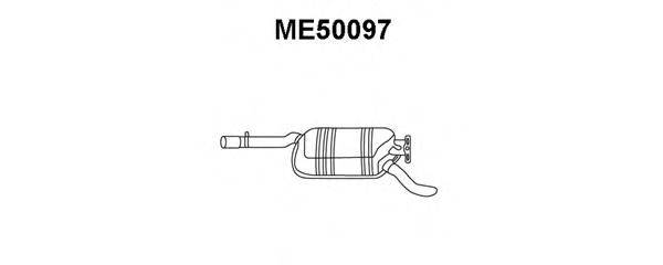 Глушитель выхлопных газов конечный VENEPORTE ME50097
