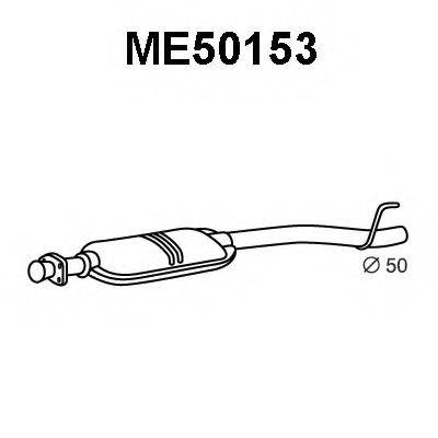 Середній глушник вихлопних газів VENEPORTE ME50153