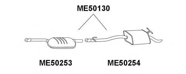 VENEPORTE ME50253 Передглушувач вихлопних газів