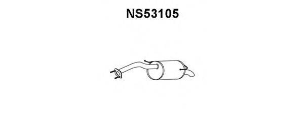 VENEPORTE NS53105 Глушник вихлопних газів кінцевий