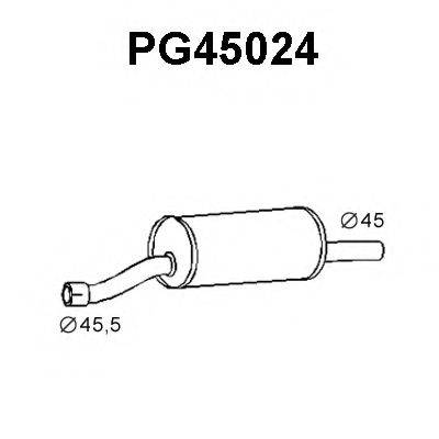 Передглушувач вихлопних газів VENEPORTE PG45024