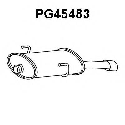 VENEPORTE PG45483 Глушник вихлопних газів кінцевий