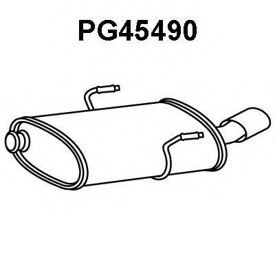 VENEPORTE PG45490 Глушник вихлопних газів кінцевий