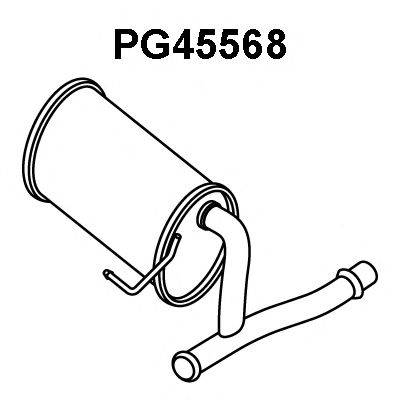 Середній глушник вихлопних газів VENEPORTE PG45568