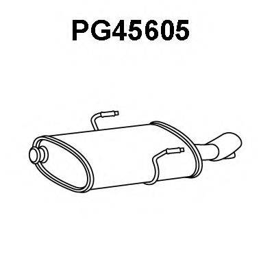 Глушитель выхлопных газов конечный VENEPORTE PG45605