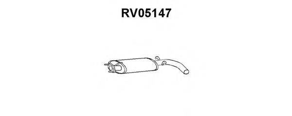 VENEPORTE RV05147 Середній глушник вихлопних газів
