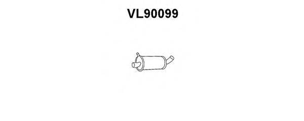 VENEPORTE VL90099 Средний глушитель выхлопных газов