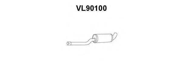 Средний глушитель выхлопных газов VENEPORTE VL90100