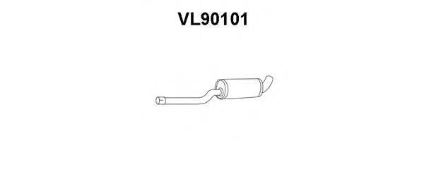 Средний глушитель выхлопных газов VENEPORTE VL90101
