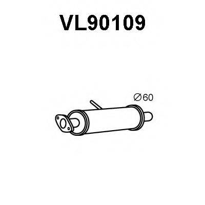 Предглушитель выхлопных газов VENEPORTE VL90109