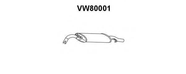 Глушник вихлопних газів кінцевий VENEPORTE VW80001