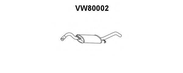 Глушник вихлопних газів кінцевий VENEPORTE VW80002