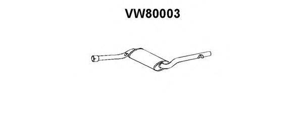 Середній глушник вихлопних газів VENEPORTE VW80003