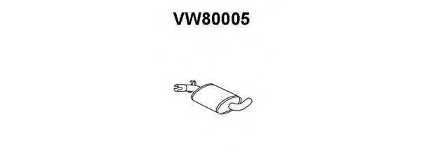VENEPORTE VW80005 Середній глушник вихлопних газів