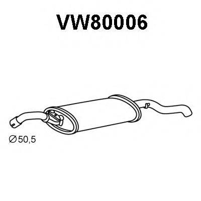 Глушник вихлопних газів кінцевий VENEPORTE VW80006