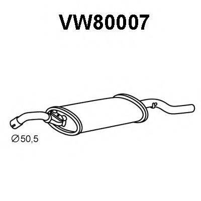 VENEPORTE VW80007 Глушитель выхлопных газов конечный