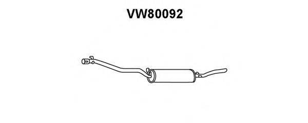 Глушитель выхлопных газов конечный VENEPORTE VW80092