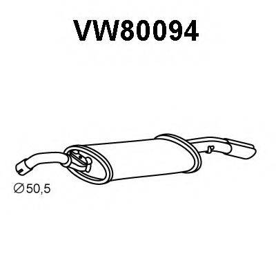 Глушник вихлопних газів кінцевий VENEPORTE VW80094