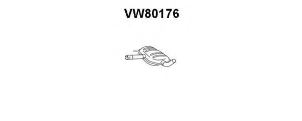 VENEPORTE VW80176 Средний глушитель выхлопных газов