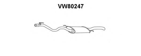 Глушник вихлопних газів кінцевий VENEPORTE VW80247