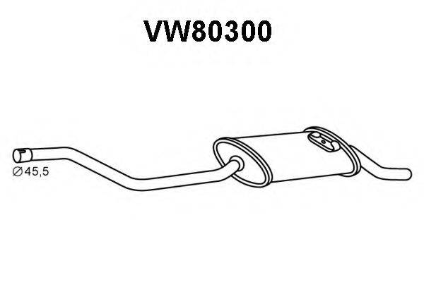 Глушитель выхлопных газов конечный VENEPORTE VW80300