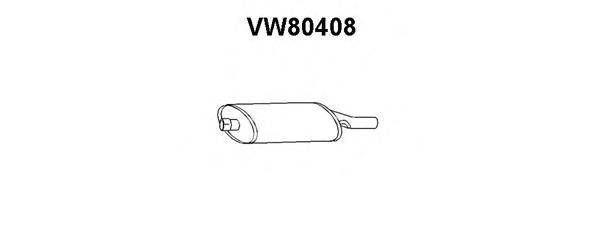 Глушник вихлопних газів кінцевий VENEPORTE VW80408