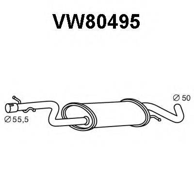 VENEPORTE VW80495 Передглушувач вихлопних газів