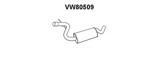 VENEPORTE VW80509 Средний глушитель выхлопных газов