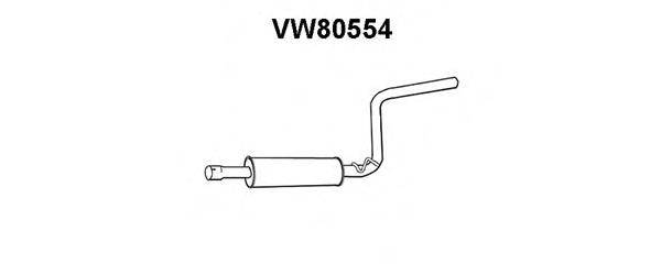 Средний глушитель выхлопных газов VENEPORTE VW80554