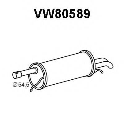 Глушитель выхлопных газов конечный VENEPORTE VW80589