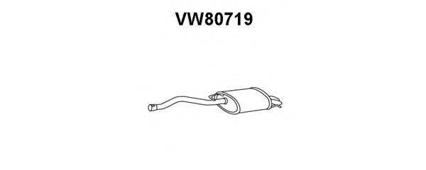 Глушитель выхлопных газов конечный VENEPORTE VW80719