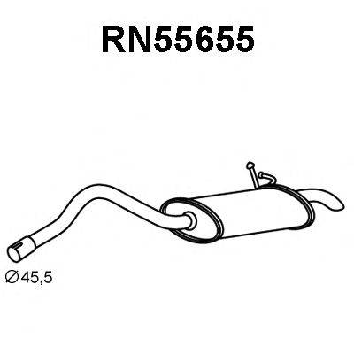 Глушник вихлопних газів кінцевий VENEPORTE RN55655