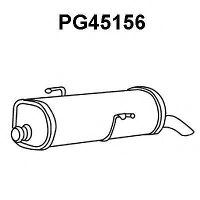 Глушитель выхлопных газов конечный VENEPORTE PG45156