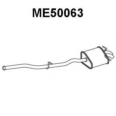 VENEPORTE ME50063 Глушник вихлопних газів кінцевий