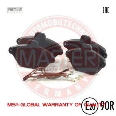 Комплект тормозных колодок, дисковый тормоз MASTER-SPORT 13046039722N-SET-MS