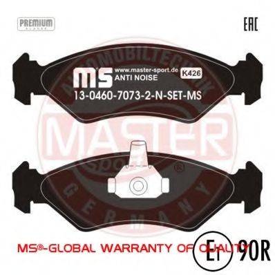 Комплект гальмівних колодок, дискове гальмо MASTER-SPORT 13046070732N-SET-MS