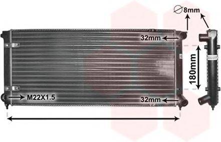 VAN WEZEL 58002041 Радиатор, охлаждение двигателя