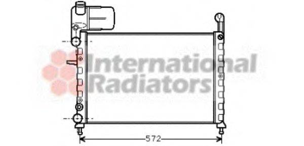 Радиатор, охлаждение двигателя VAN WEZEL 17002101