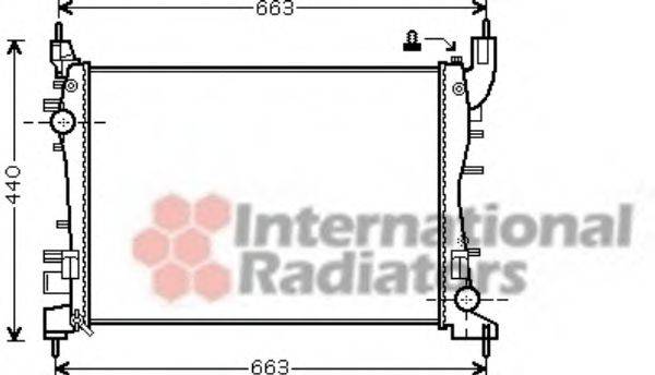 Радиатор, охлаждение двигателя VAN WEZEL 17002358
