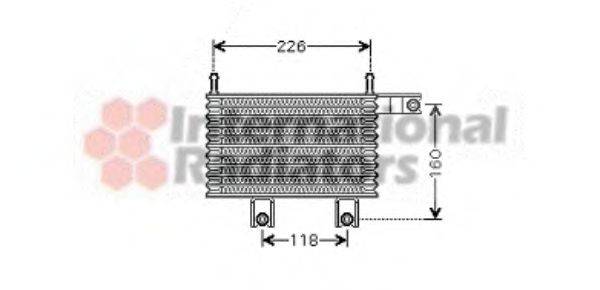 масляный радиатор, двигательное масло VAN WEZEL 82003153